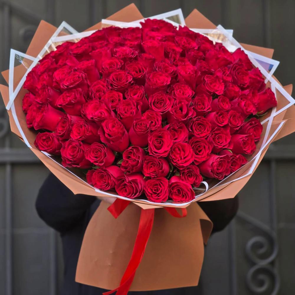 Акция! Букет из 101 красной розы