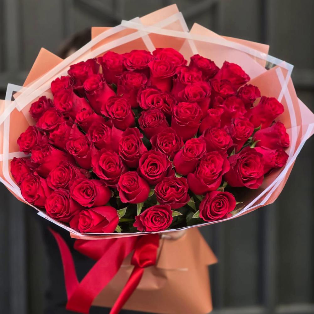 Акция! Букет из 51 красной розы