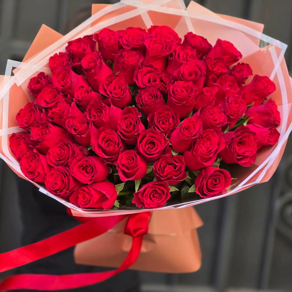 Акция! Букет из 51 красной розы