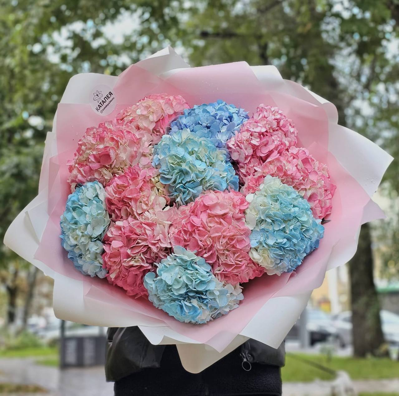 Букет из гортензий